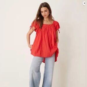 We The Free summer camp tunic in fiery rd